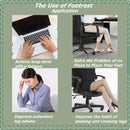 Foot Rest Stool Office Computer Desk Footrest Comfort with Massage Point Household - Grey