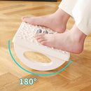 Foot Rest Stool Office Computer Desk Footrest Comfort with Massage Point Household - Grey