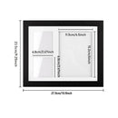 Keepsake DIY Handprint Footprint Photo Frame Kit for Pets or Memories - Black