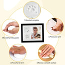Keepsake DIY Handprint Footprint Photo Frame Kit for Pets or Memories - White