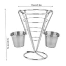 French Fries Basket Stand Tapered Snack Holder Serving Basket for Fries Snacks
