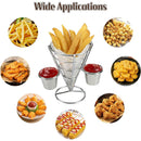 French Fries Basket Stand Tapered Snack Holder Serving Basket for Fries Snacks