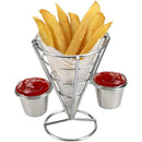 French Fries Basket Stand Tapered Snack Holder Serving Basket for Fries Snacks