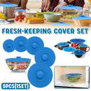 5-Piece Blue Food Cover Set in Assorted Sizes