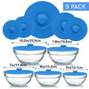 5-Piece Blue Food Cover Set in Assorted Sizes