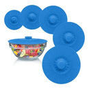 5-Piece Blue Food Cover Set in Assorted Sizes