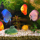 Aquarium Frog Ornament Cute Frog Decor for Fish Tank with Air Bubble Feature