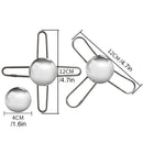 3/4 Forks Stainless Steel Ice Balls Reusable Spherical Whisky Chilling Stones - 3 Forks