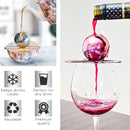 3/4 Forks Stainless Steel Ice Balls Reusable Spherical Whisky Chilling Stones - 4 Forks