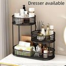 Luxury Multi-Layer Fruit Basket Snack Storage Rack Living Room Coffee Table - Gold