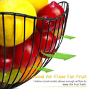 Large Iron Fruit Storage Basket Home Decor Snack Candy Plate Living Room Basket - Gold