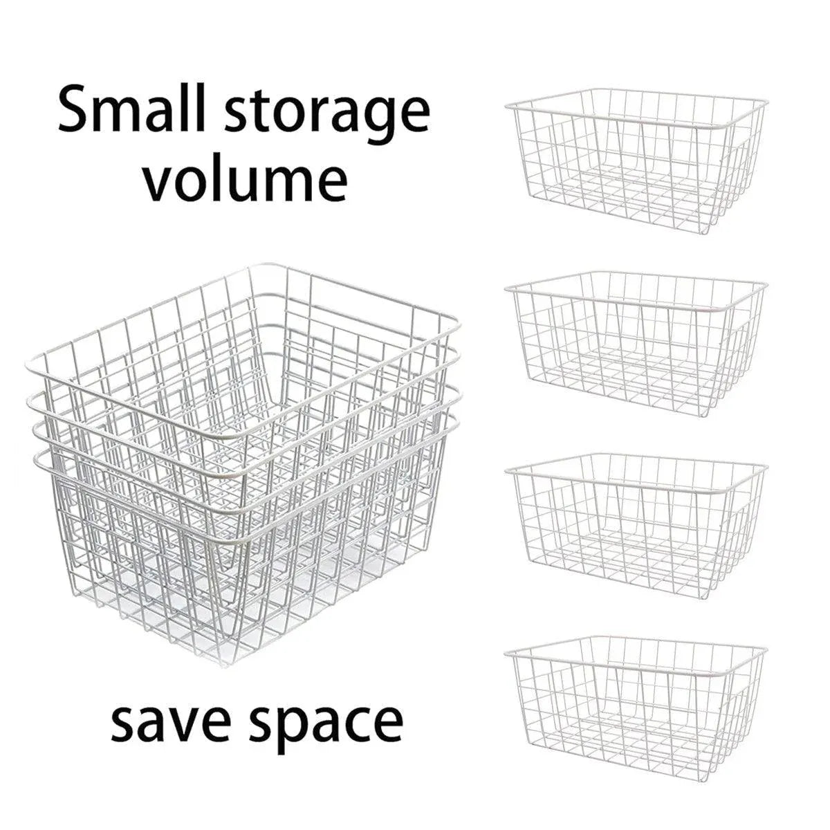 4pcs Fruit Basket Storage Baskets for Kitchen Organization Home Storage Solution