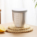 Portable Drainable Fruit Cup Plastic Sealed Cup for Snacks and Travel Use - White