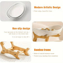 Modern Multi-layer Bamboo Fruit Snack Plate Rack Creative Living Room Plate Rack - Beige