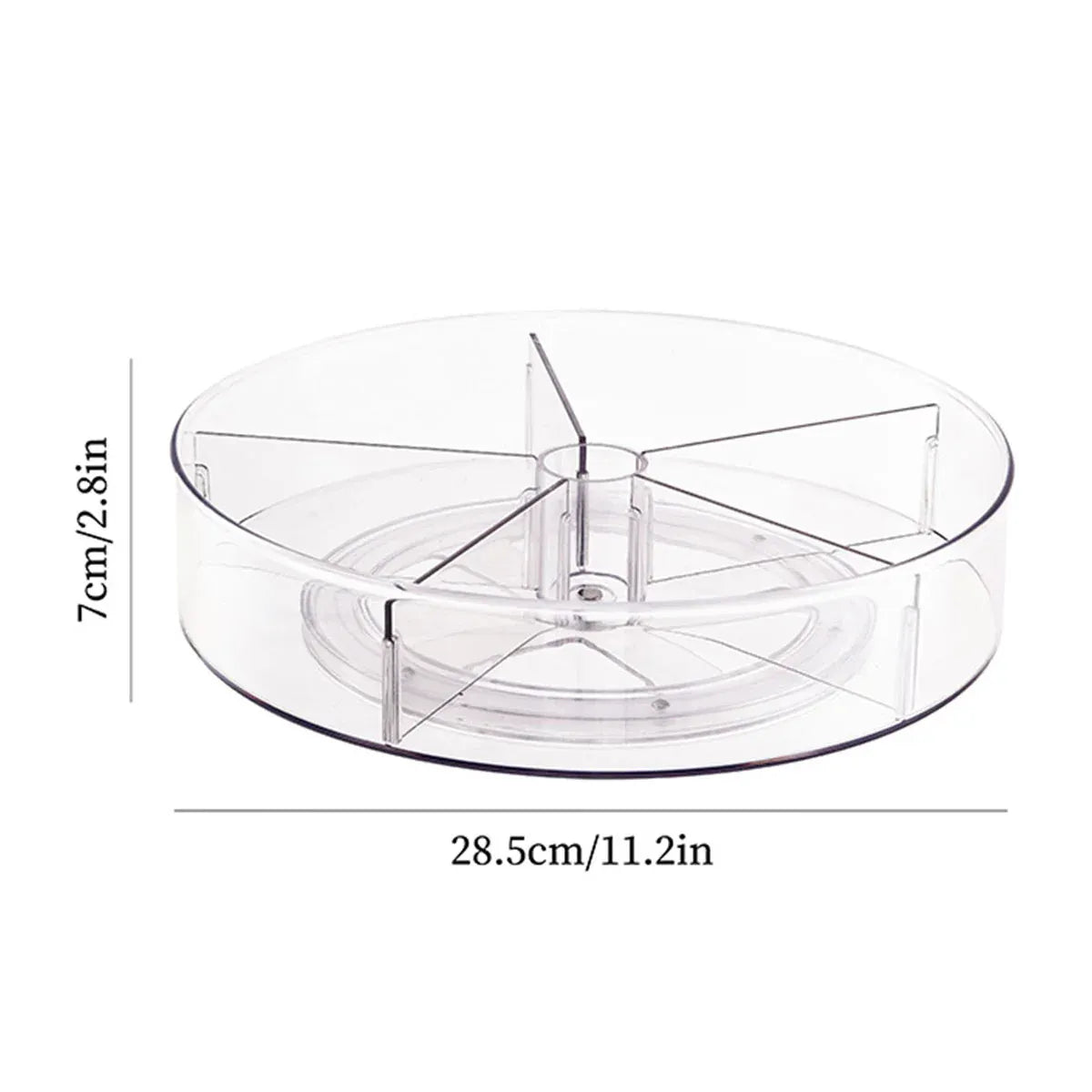 Six Point Fruit Snack Tray With Lid Dried Fruit Nut Candy Box Dustproof Storage