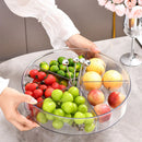 Six Point Fruit Snack Tray With Lid Dried Fruit Nut Candy Box Dustproof Storage