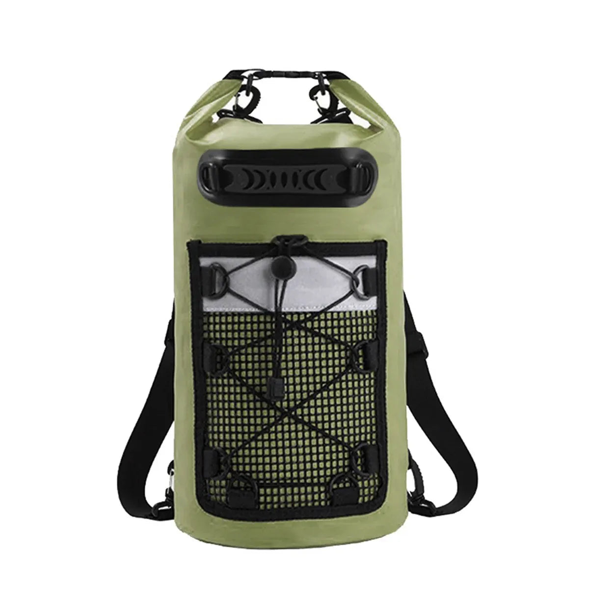 Outdoor Waterproof Dry Bag Roll Top Sack Rafting Swimming Hiking Travel Gear - Green - 30L