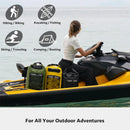 Outdoor Waterproof Dry Bag Roll Top Sack Rafting Swimming Hiking Travel Gear - Green - 30L