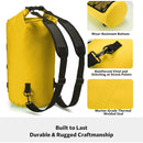 Outdoor Waterproof Dry Bag Roll Top Sack Rafting Swimming Hiking Travel Gear - Yellow - 30L