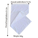 6pcs Absorbent White Bath Towels for Hotel Guesthouse Bathroom Home Use Set - Patternless-200g
