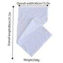 6pcs Absorbent White Bath Towels for Hotel Guesthouse Bathroom Home Use Set - Patternless-200g