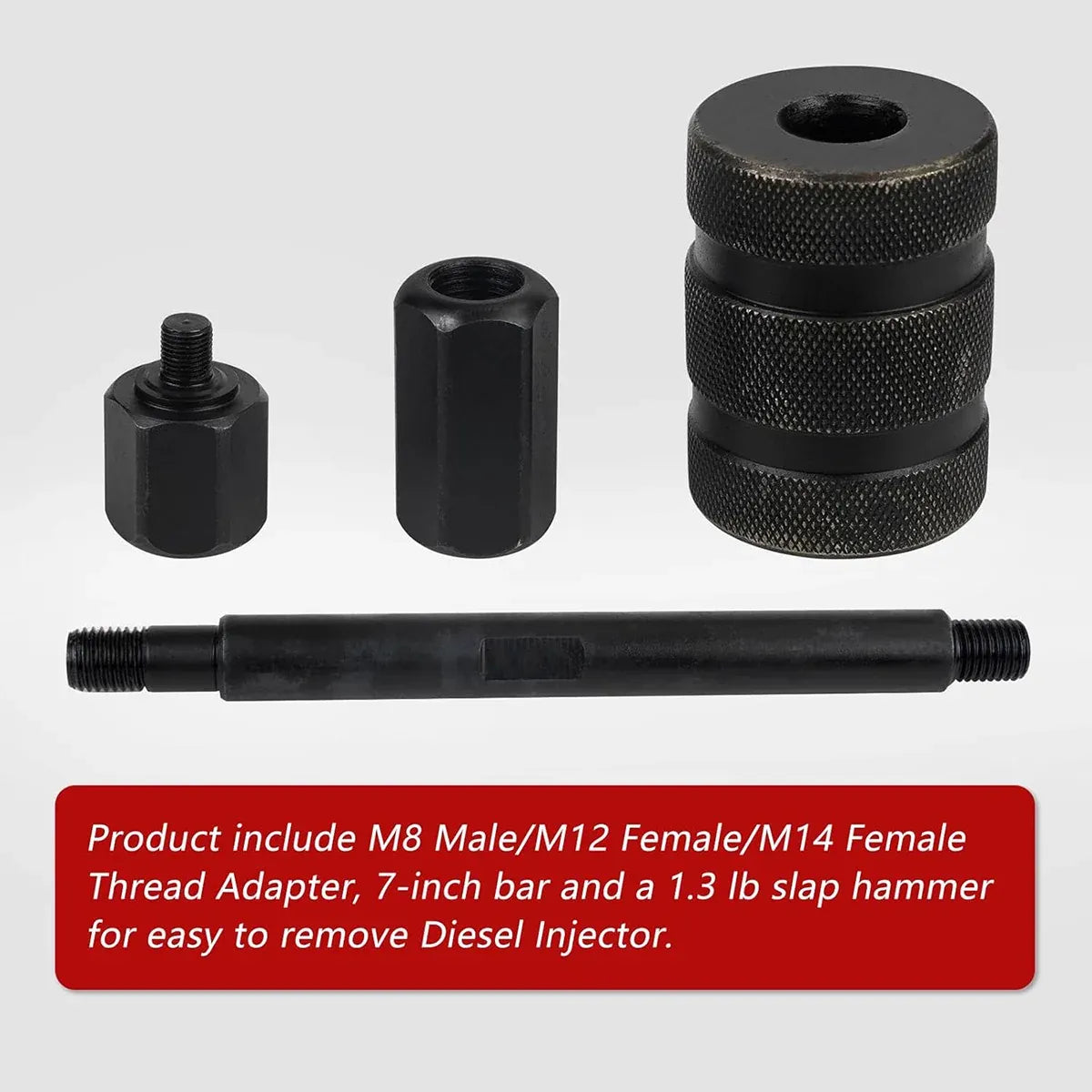 Diesel Engine Fuel Injector Removal Tool Set for Car Truck Repair