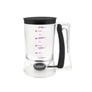 Batter Dispenser Measuring Cup Funnel Cake Cupcake Pancake Baking Tool - Black