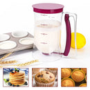 Batter Dispenser Measuring Cup Funnel Cake Cupcake Pancake Baking Tool - Black