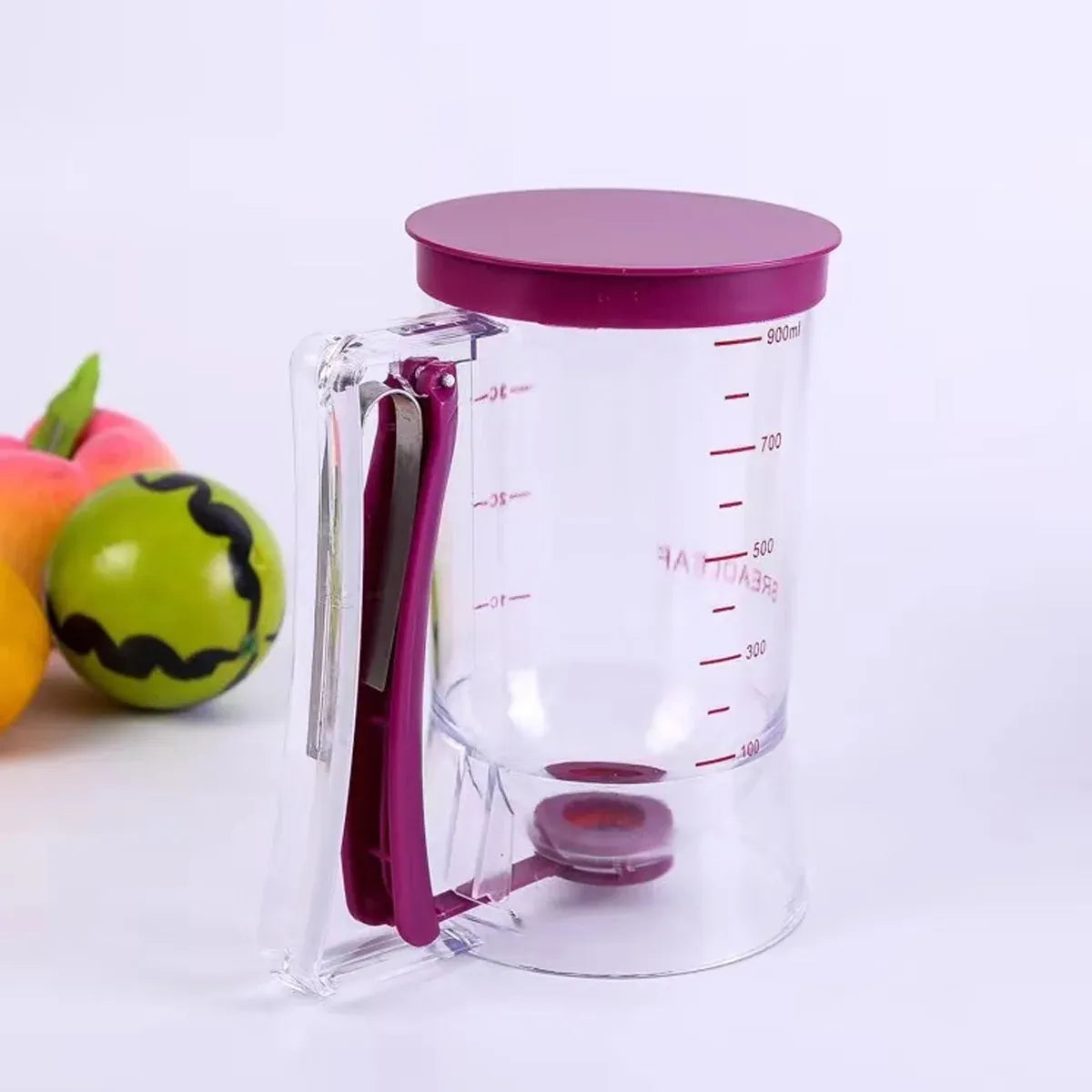 Batter Dispenser Measuring Cup Funnel Cake Cupcake Pancake Baking Tool - Black