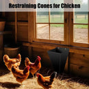 Metal Poultry Restraint Cone Flat Back Funnel Cone for Chicken Duck Goose