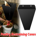 Metal Poultry Restraint Cone Flat Back Funnel Cone for Chicken Duck Goose