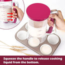 Batter Dispenser Measuring Cup Funnel Cake Cupcake Pancake Baking Tool - Red