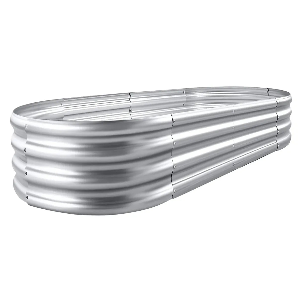 Galvanized Raised Garden Bed Metal Planter Box for Vegetables Flowers Herbs