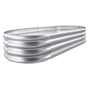 Galvanized Raised Garden Bed Metal Planter Box for Vegetables Flowers Herbs