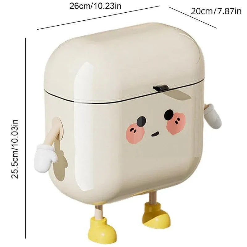 Large Waterproof Wall Mounted Rubbish Bin for Kitchen Bathroom Waste Storage