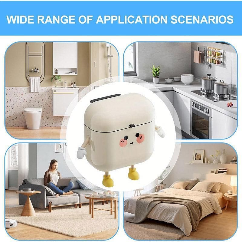 Large Waterproof Wall Mounted Rubbish Bin for Kitchen Bathroom Waste Storage
