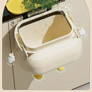 Large Waterproof Wall Mounted Rubbish Bin for Kitchen Bathroom Waste Storage