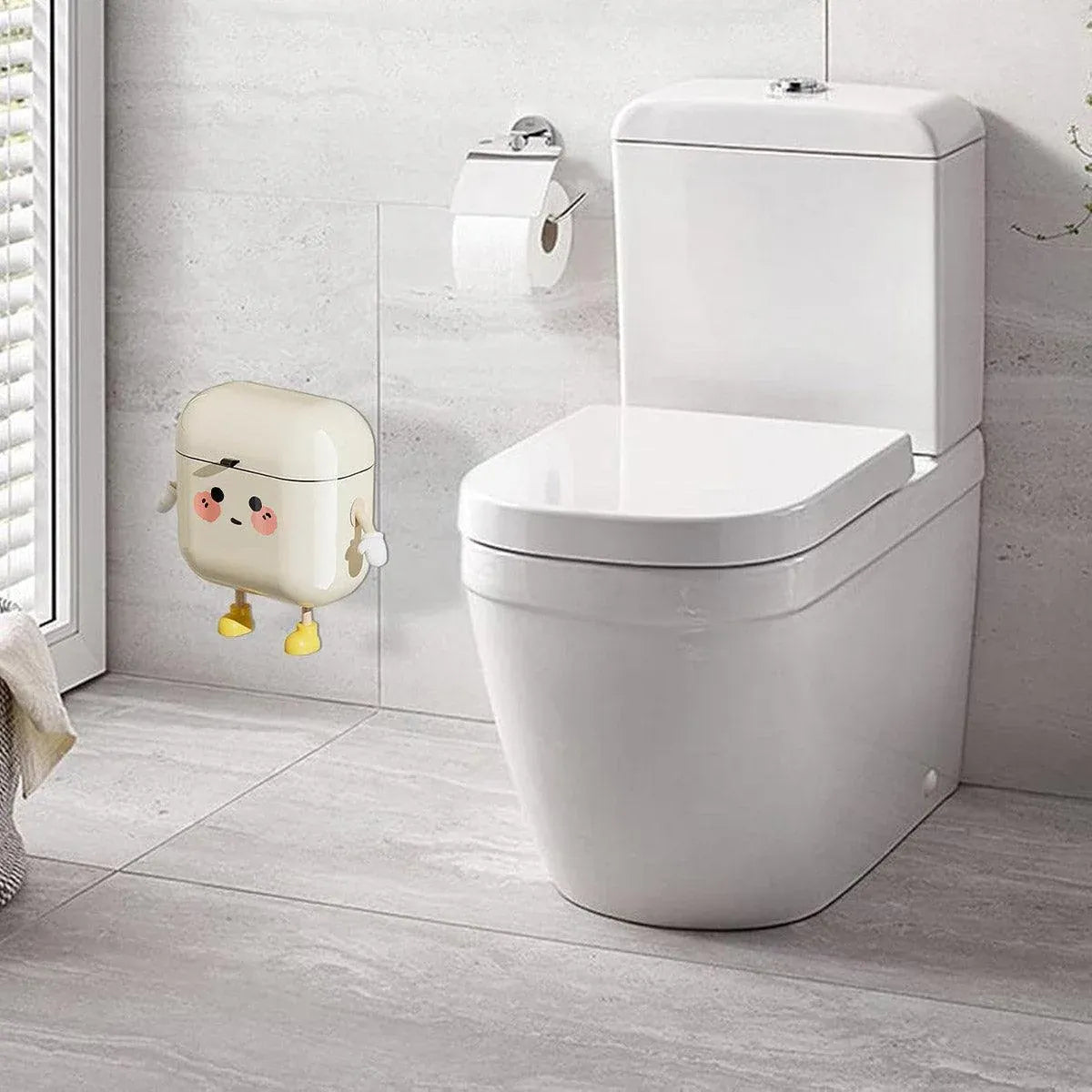 Large Waterproof Wall Mounted Rubbish Bin for Kitchen Bathroom Waste Storage