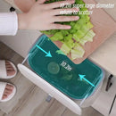 Wall Mounted Hanging Wastebasket with Sliding Lid for Kitchen and Bathroom Use - 9L