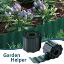 Green Garden Landscape Edging Border Flexible Lawn Fence Roll Outdoor Decor - 10cm