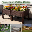 Garden Vegetable Planting Box Durable Sturdy for Patio Balcony Outdoor Growing