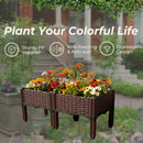 Garden Vegetable Planting Box Durable Sturdy for Patio Balcony Outdoor Growing