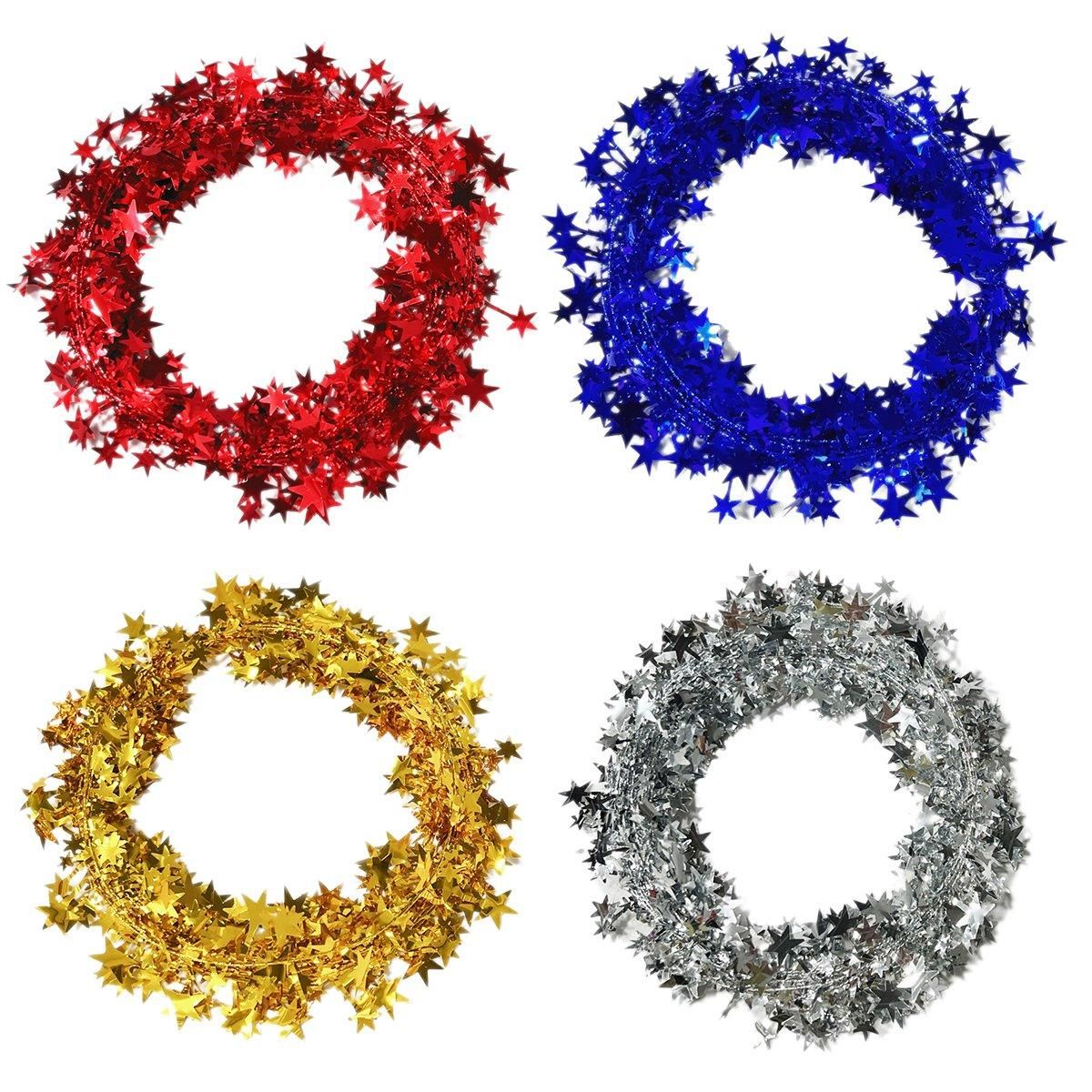 10pcs Christmas Wreath Decorations Festive Holiday Door Hanging Ornament Set - Blue