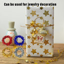 10pcs Christmas Wreath Decorations Festive Holiday Door Hanging Ornament Set - Blue