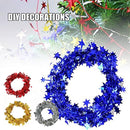 10pcs Christmas Wreath Decorations Festive Holiday Door Hanging Ornament Set - Blue