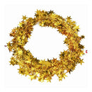 10pcs Christmas Wreath Decorations Festive Holiday Door Hanging Ornament Set - Gold