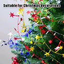 10pcs Christmas Wreath Decorations Festive Holiday Door Hanging Ornament Set - Gold