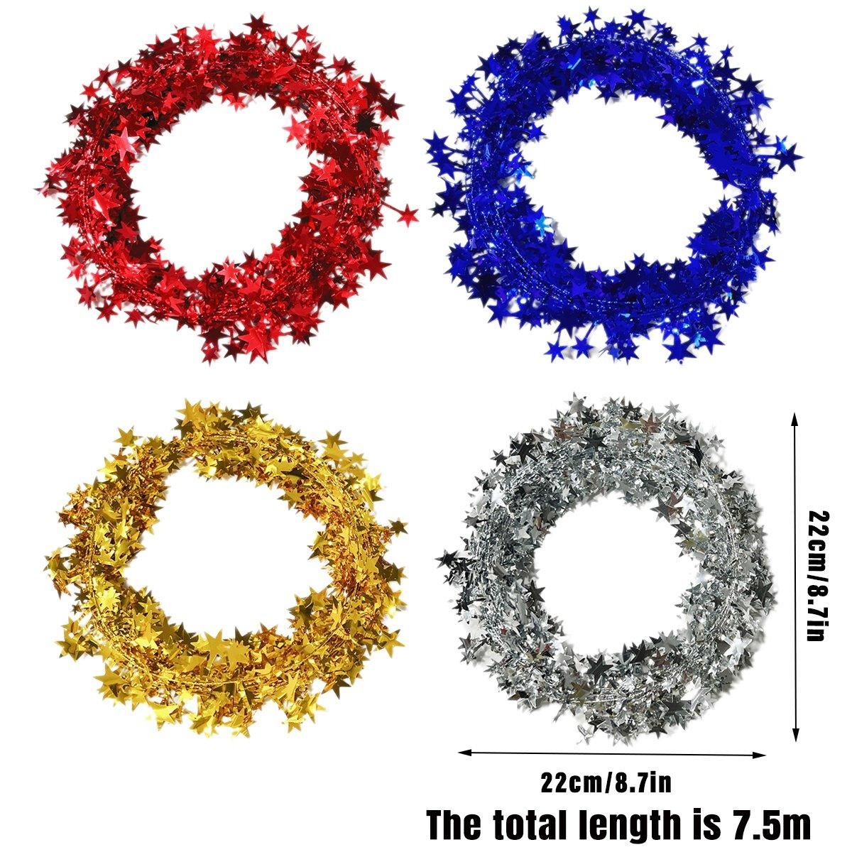 10pcs Christmas Wreath Decorations Festive Holiday Door Hanging Ornament Set - Red