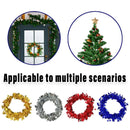 10pcs Christmas Wreath Decorations Festive Holiday Door Hanging Ornament Set - Red