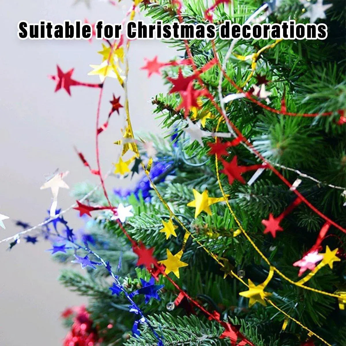 10pcs Christmas Wreath Decorations Festive Holiday Door Hanging Ornament Set - Silver